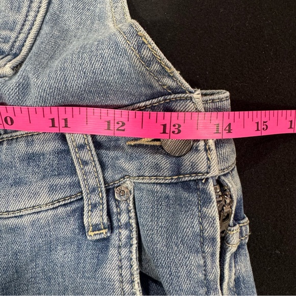 Free People Classic Light Blue Denim Overalls - Picture 13 of 15